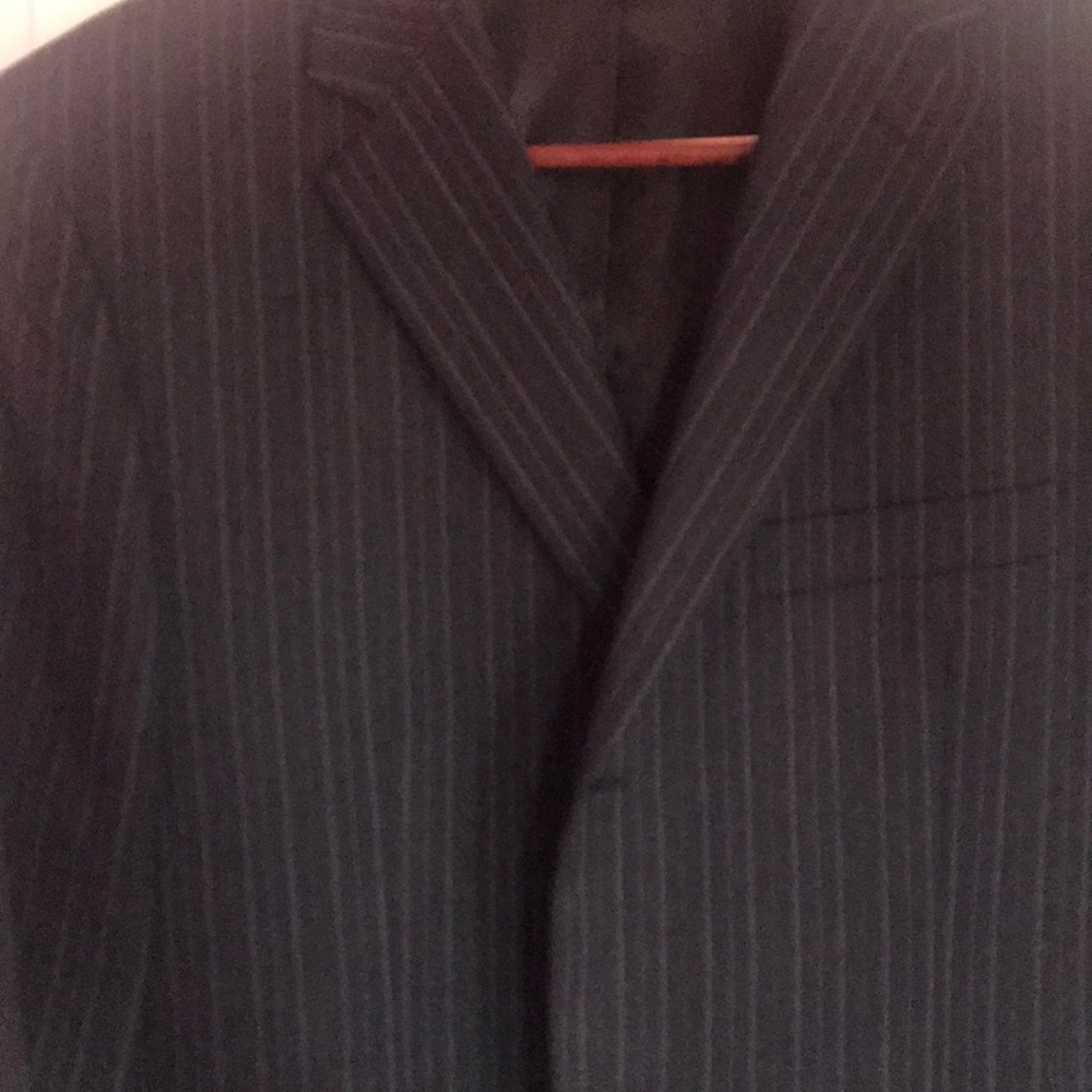 Van Heusen navy pin stripe sport coat / blazer